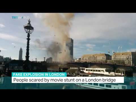 Fake explosion in London