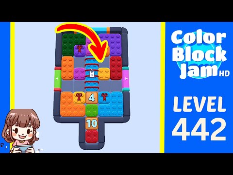 Color Block Jam Level 442 Solution Walkthrough
