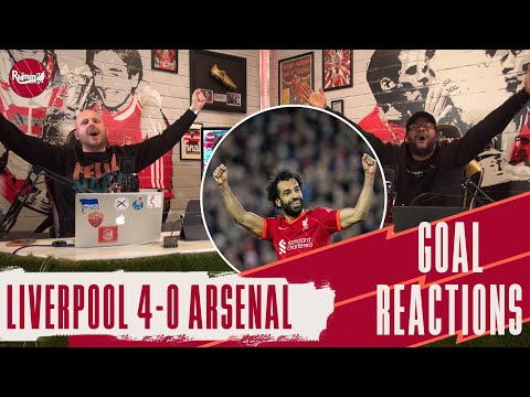 MANE, JOTA, SALAH & MINAMINO ON THE SCORESHEET! | LIVERPOOL 4-0 ARSENAL | LFC GOAL REACTIONS