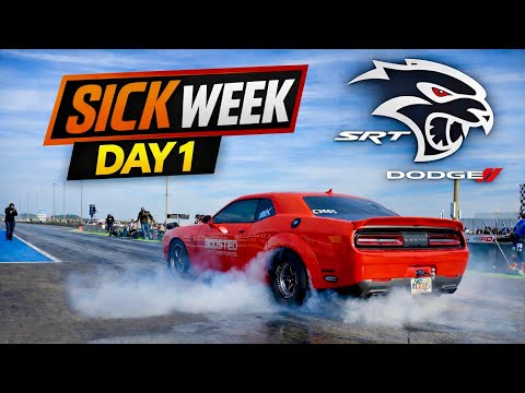 Sick Week 2026 Day 1 | Hellcat Dodge Survives Drag & Drive Chaos (Full Pass + Road Trip)