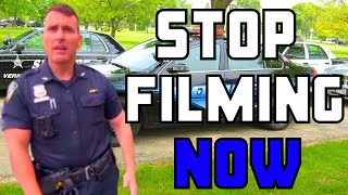 Crazy Cop Tries To Stop Man Recording In Public Then Does This...