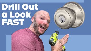 How to drill out a lock FAST