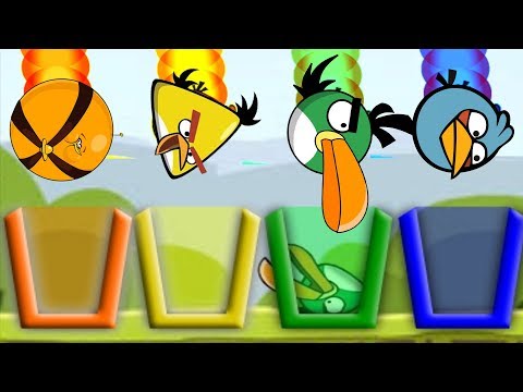 Angry Birds Drink Water 2 - TRY TO SHOOT ALL DIFFERENT BIRDS TO COLOR CUP OF WATER!