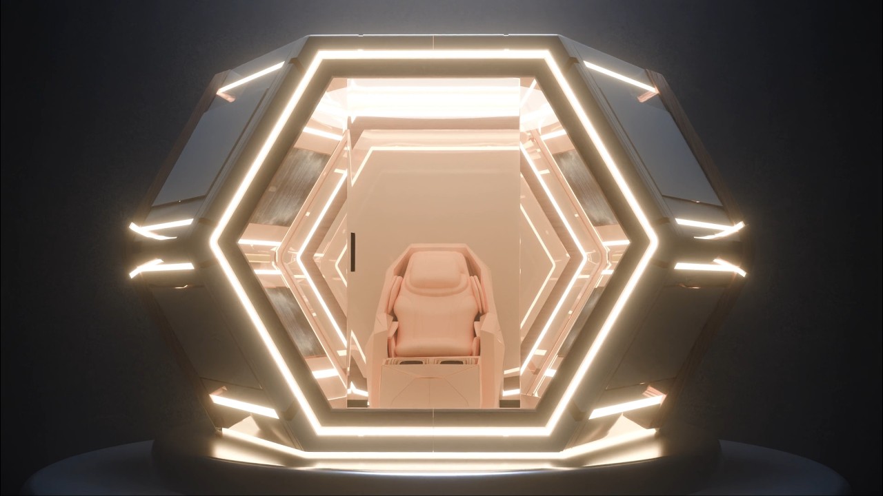 Capsule & Chair hard-surface product visualization