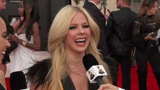AVRIL LAVIGNE Red Carpet Interview | 2022 GRAMMYs