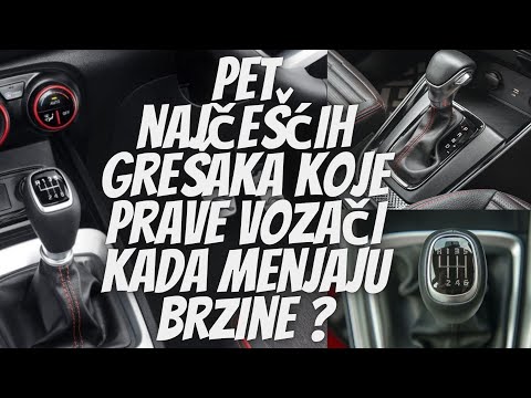 Pet grešaka koje vozači prave kada menjaju brzine