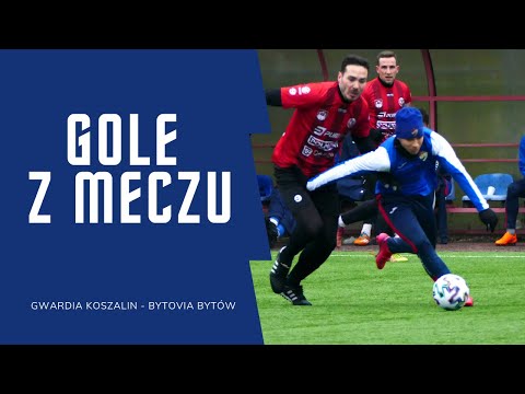 Gole z meczu Gwardia Koszalin - Bytovia Bytów (sparing)