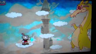 Cuphead - Dragon Boss Fight Gameplay (E3 2015)