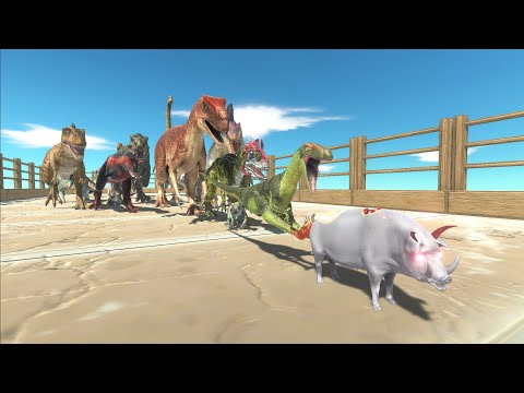 SPEED CHAMPIONS RACE TO EAT AN ALIEN DEMON PIG - Animal Revolt Battle Simulator