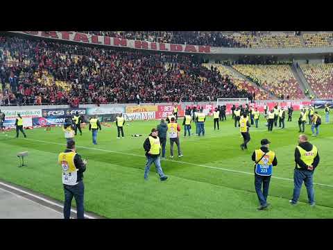 Incidente la finalul meciului FCSB - Dinamo, 1-1, octombrie 2019