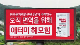 고속도로에 헤모힘 광고봤어?