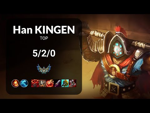 Han Kingen Jax vs Warwick TOP - KR CHALLENGER Patch 13.13