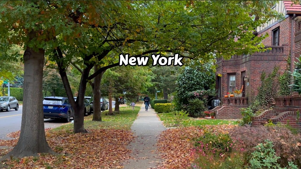 New York City 4k Walk Ultra Rich Area Autumn Walking Tour