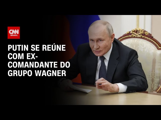 Putin se reúne com ex-comandante do Grupo Wagner | CNN PRIME TIME