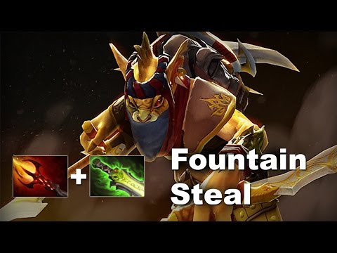 Aui_2000 Steals Xcalibur Dagon and Ethereal in Fountain