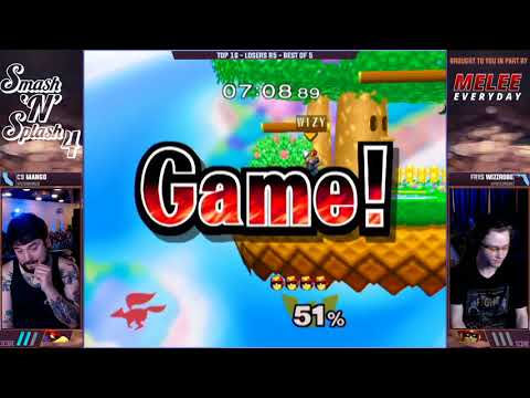 Smash'N'Splash 4 TOP 8 LOSERS QUALIFIER - C9 | Mang0 (Falco) vs Frys | Wizzrobe (Captain Falcon)