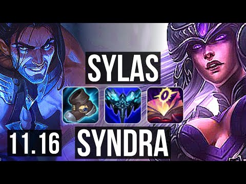SYLAS vs SYNDRA (MID) | 69% winrate, 6 solo kills, Godlike | EUW Grandmaster | v11.16
