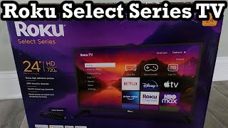 Roku Select Series Smart TV 24" Class Dolby Audio Unboxing Setup Review