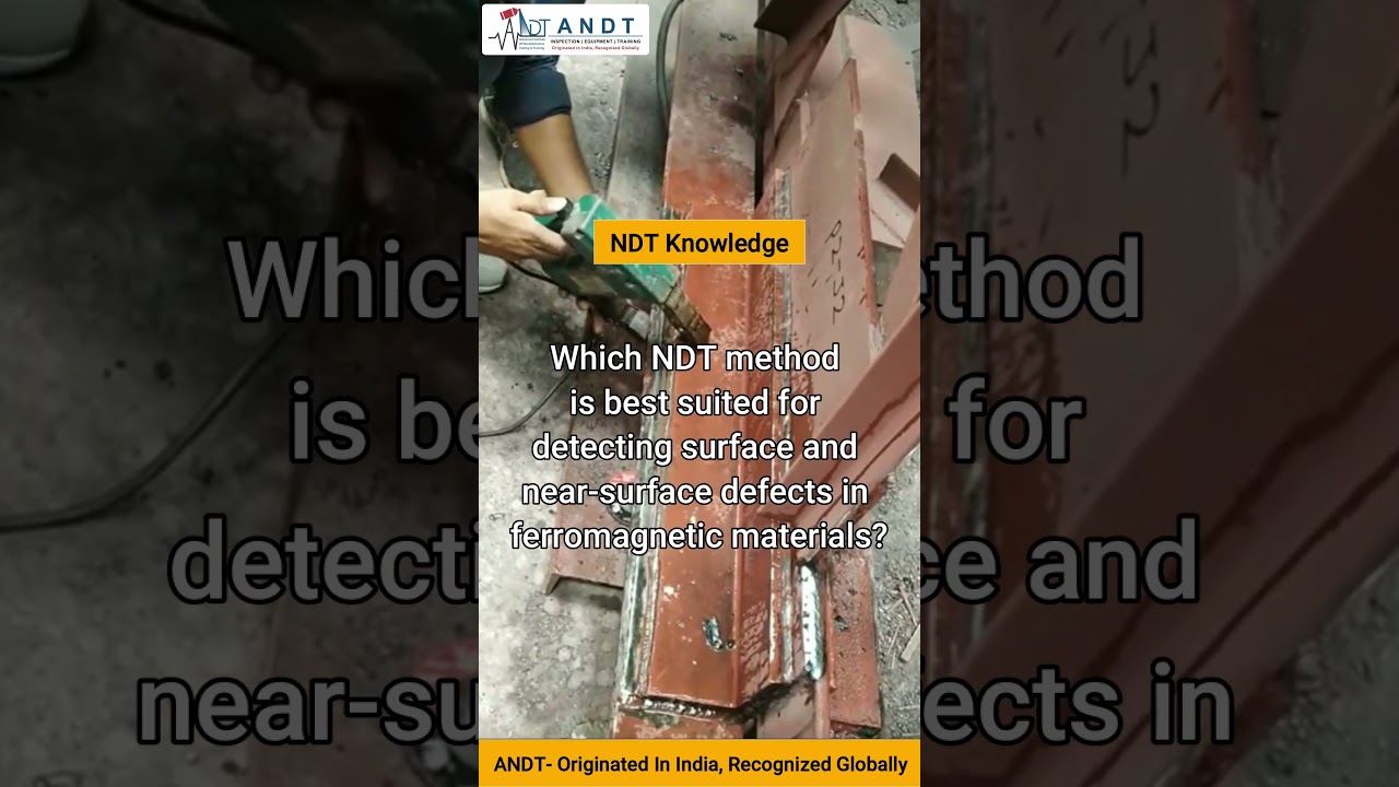 Which NDT method best detects surface and near-surface defects in ferromagnetic materials?