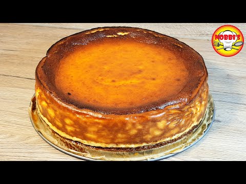 San Sebastian oder baskischer Käsekuchen, verbrannt, aber extrem cremig