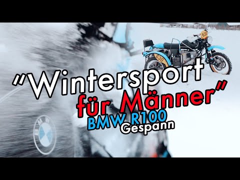 Wintersport für Männer| BMW Motorrad EML R100 Sidecar - Gespann mit Spaß im Schnee