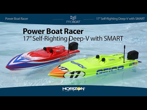 Pro Boat® Power Boat Racer 17-inch Self-Righting Deep-V with SMART Technology