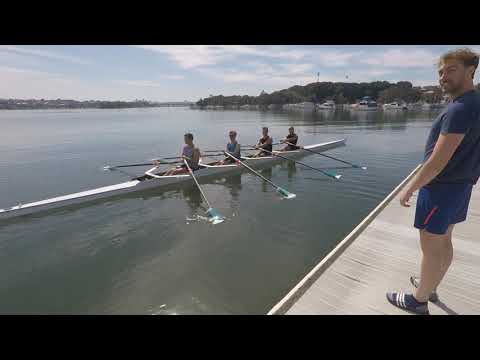 Frist Rowing Lesson at UTS Haberfield