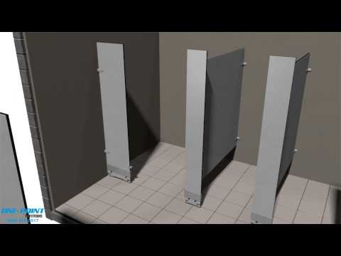 Toilet Partition Installation of Phenolic