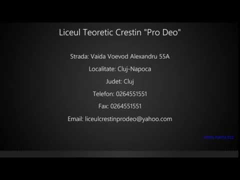 Liceul Teoretic Crestin "Pro Deo" Cluj-Napoca