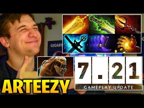 Arteezy WTF ITEM BUILD with Naix in Dota 2 7.21