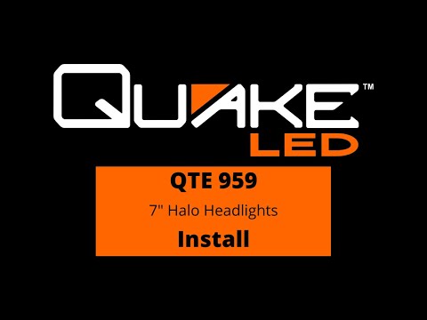 CHECK-IT-OUT!!!🔥🛠️ 7" Halo Headlight QTE959 Install!! // QUAKE LED
