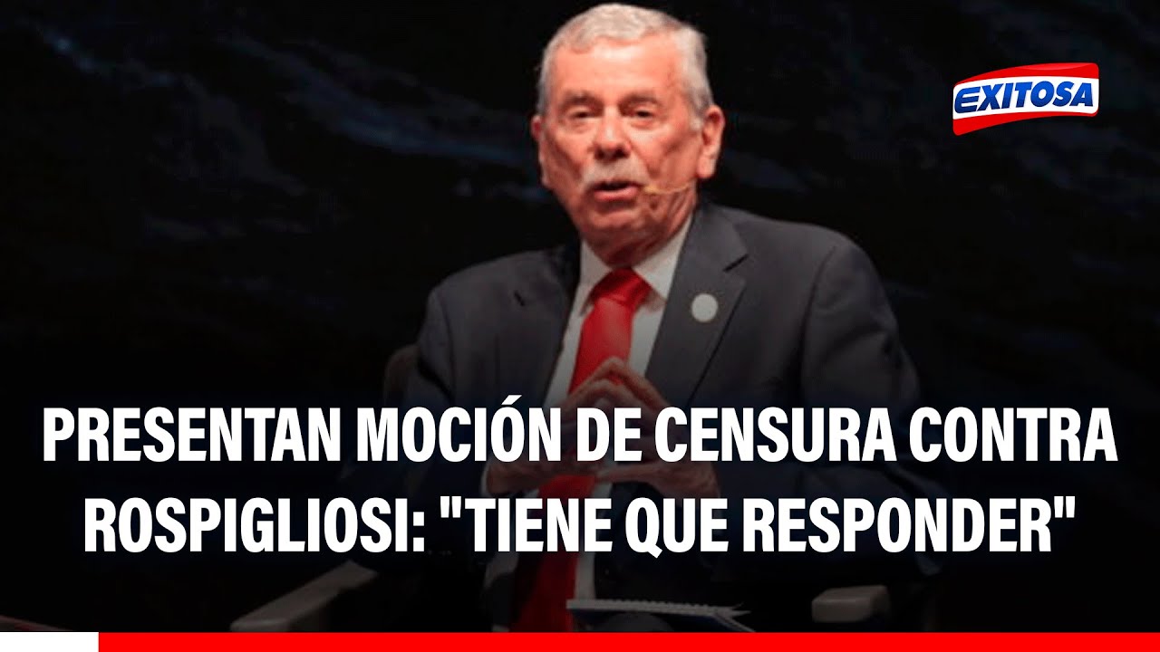 🔴🔵 Fernando Rospigliosi afronta pedido de moción de CENSURA por controversia: "Tiene que responder"