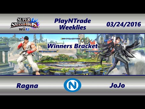 PnT 03/24/16 - Ragna (Ryu) vs. JoJo (Bayonetta) - Winners - SSB4