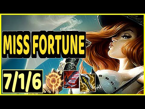 MISS FORTUNE VS LUCIAN - 7/1/6 KDA ADC GAMEPLAY GRANDMASTER I