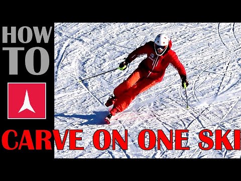 4 Steps How To CARVE ON 1 SKI