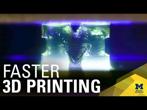 3D printing 100 times faster with light