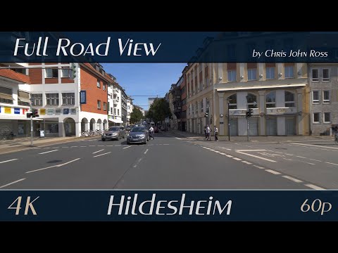 Hildesheim, Germany: Pfaffenstieg, Schuhstraße, Goslarsche Straße, Berliner Straße - 4K (2160p/60p)