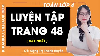 Bài tập SGK Toán 4 trang 48 trang 1