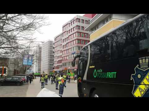 AIK bussmottagning 2016 timelapse