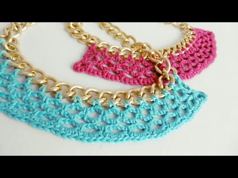 8 vídeo tutoriales: cómo hacer collares de crochet y trapillo