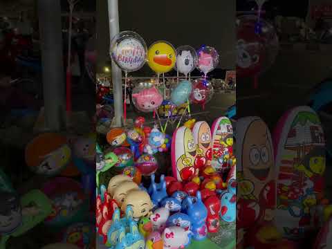 Balon panda putih mata hitam