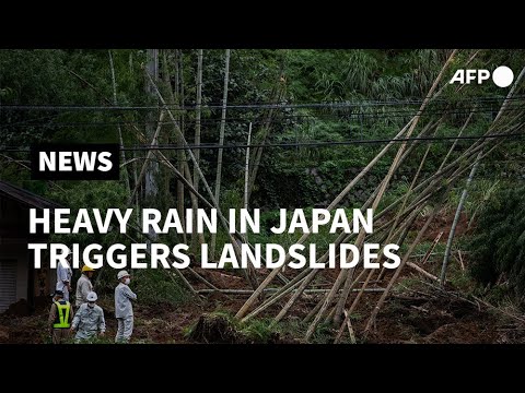 Japan: Rescue efforts after heavy rain triggers floods, landslides | AFP