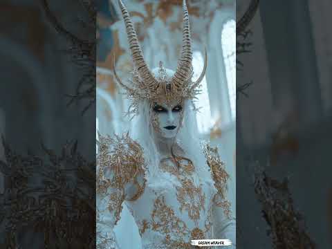 Six faces of demons created with artificial intelligence.