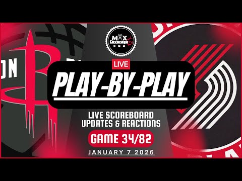 🔴LIVE - Houston Rockets vs Portland Trail Blazers - Play-By-Play & Reactions (1/7/26)