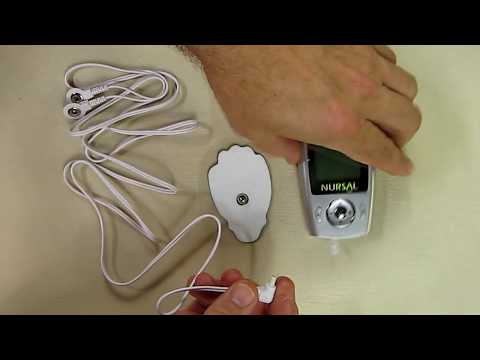 NURSAL 24 Modes TENS Unit Muscle Stimulator with Continuous Stimulation, Rechargeable Electronic Pulse Massager with 8 Pads for Back and Shoulder Pain Relief and Muscle Strength (Silver) video review thumbnail