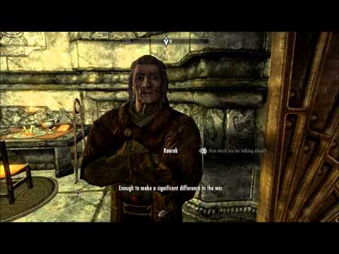 Skyrim High Level Mage Gameplay - Stormcloak Quests - Compelling Tribute