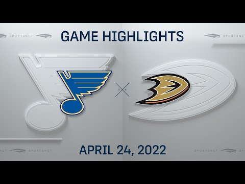 NHL Highlights | Blues vs. Ducks - Apr. 24, 2022