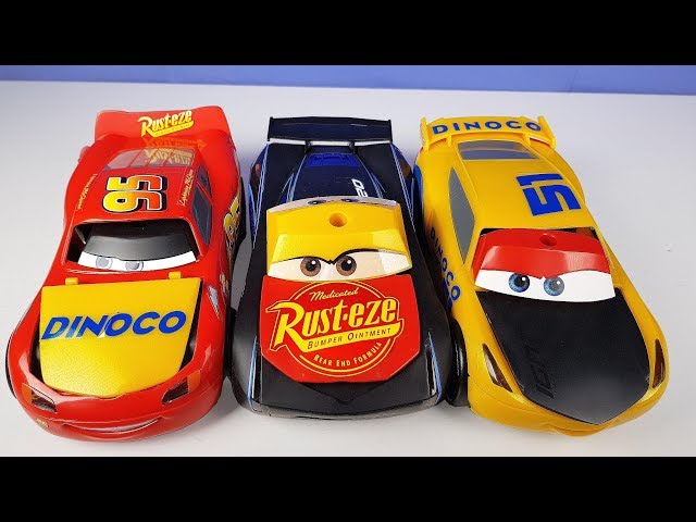 Video Teaser für Disney Cars 3 Toys Revell Junior Kit Diy Lightning Mcqueen Jackson Storm Cruz Ramirez Mash up