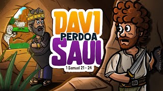 Davi perdoa Saul 🙏👑| O fugitivo de Israel 🏃‍♂️| Histórias da bíblia | Minha Primeira Bíblia | 60