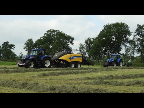 Balen persen en wikkelen | baling and wrapping | Grefelman Luttenberg | New Holland en Mc Hale